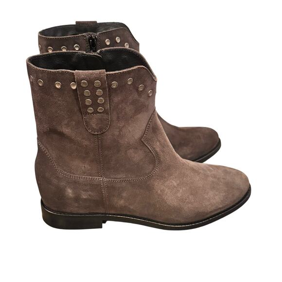 Kanna Studded dark Gray Suede Ankle Boots‎ Made in Spain, Size 40/9 - Picture 1 of 5